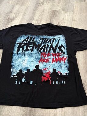All That Remains Tour Band Tshirt Mens Large Black For We Are Many 2011 Metal